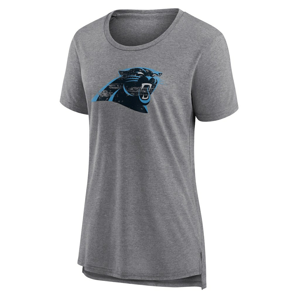 Women's Heritage Custom Name & Number Tri-Blend T-Shirt - Carolina Panthers T-shirts