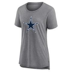 Women's Heritage Custom Name & Number Tri-Blend T-Shirt - Dallas Cowboys T-shirts