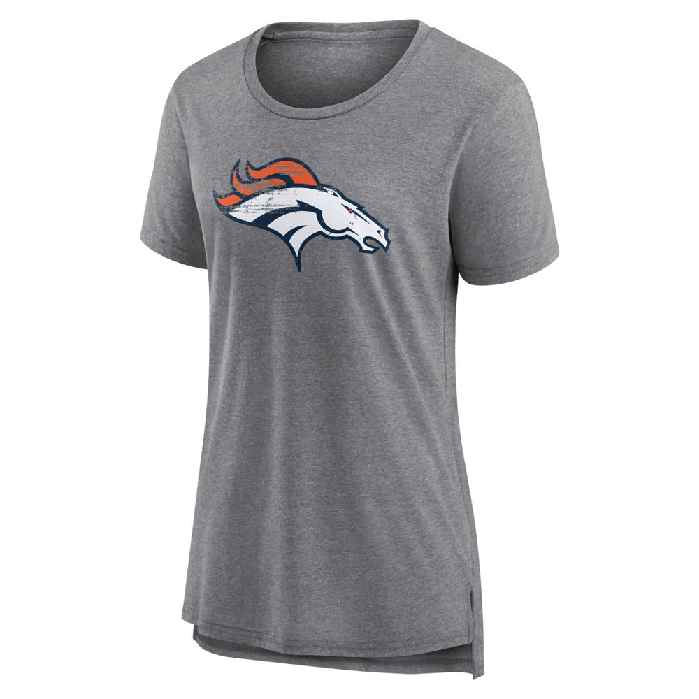 Women's Heritage Custom Name & Number Tri-Blend T-Shirt - Denver Broncos T-shirts