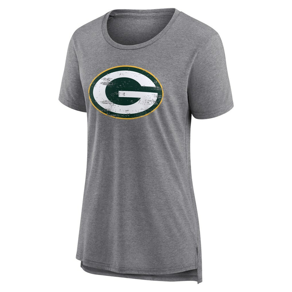 Women's Heritage Custom Name & Number Tri-Blend T-Shirt - Green Bay Packers T-shirts