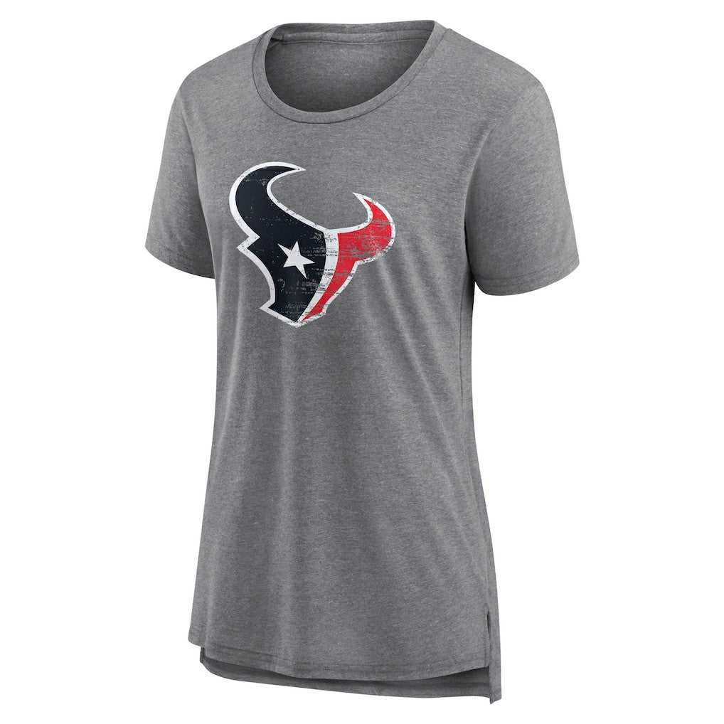 Women's Heritage Custom Name & Number Tri-Blend T-Shirt - Houston Texans T-shirts