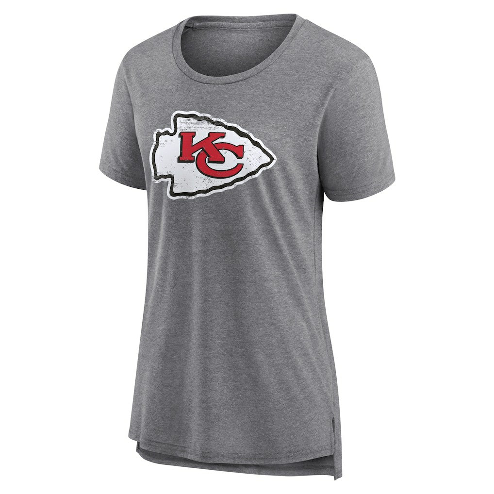 Women's Heritage Custom Name & Number Tri-Blend T-Shirt - Kansas City Chiefs T-shirts