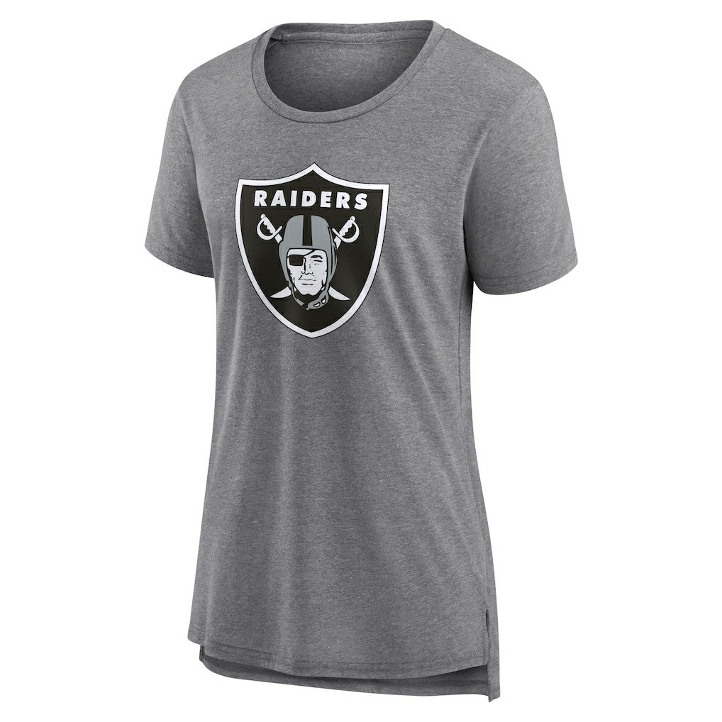 Women's Heritage Custom Name & Number Tri-Blend T-Shirt - Las Vegas Raiders T-shirts