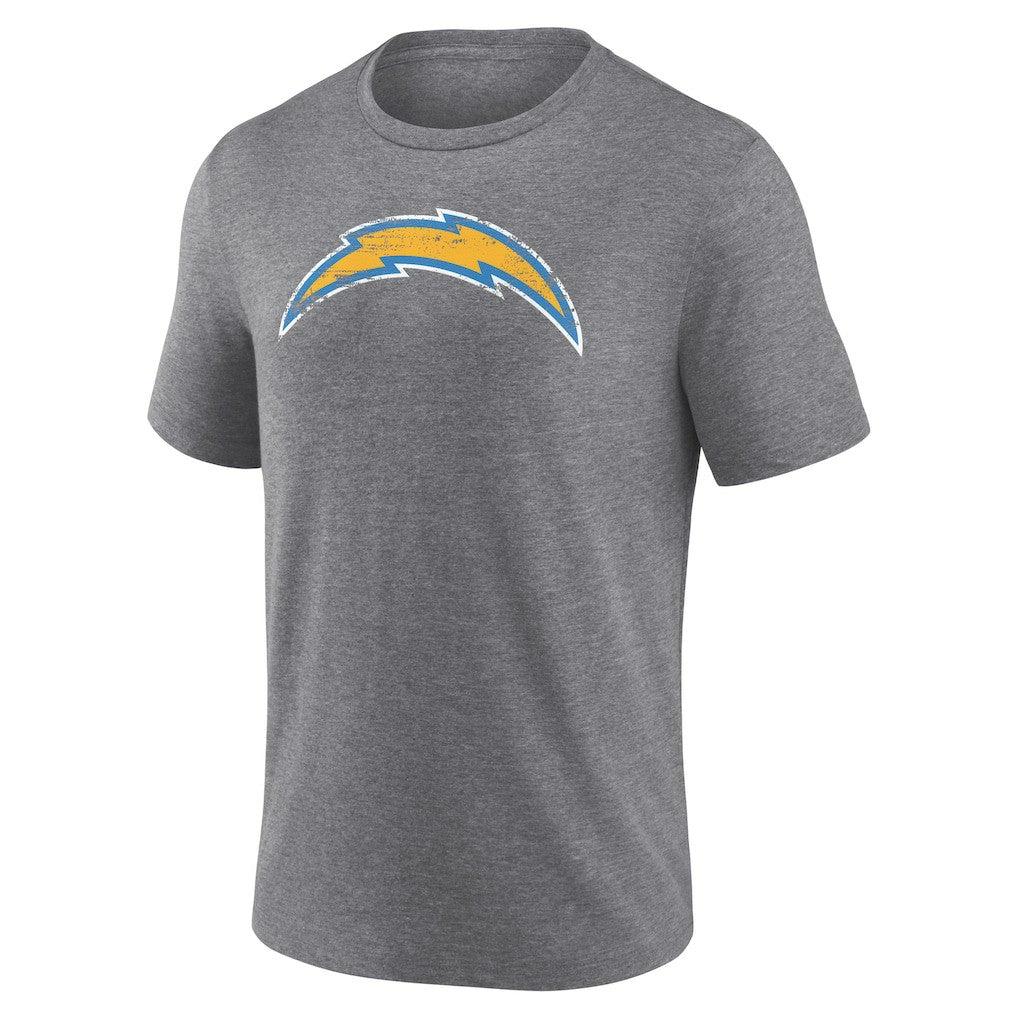 Heritage Custom Name & Number Tri-Blend T-Shirt - Los Angeles Chargers T-shirts