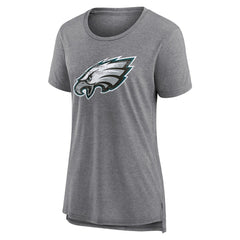 Women's Heritage Custom Name & Number Tri-Blend T-Shirt - Philadelphia Eagles T-shirts