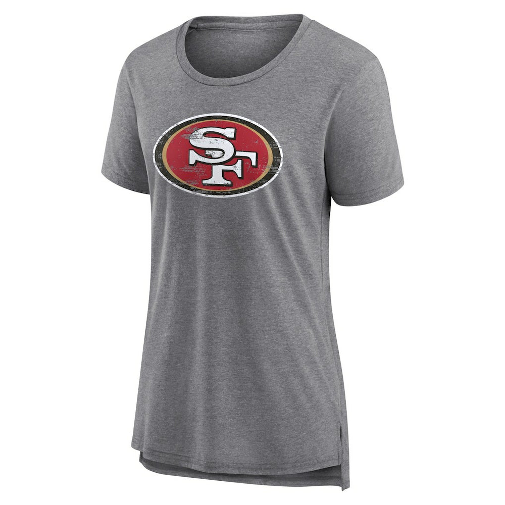 Women's Heritage Custom Name & Number Tri-Blend T-Shirt - San Francisco 49ers T-shirts