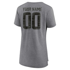 Women's Heritage Custom Name & Number Tri-Blend T-Shirt - Tampa Bay Buccaneers T-shirts