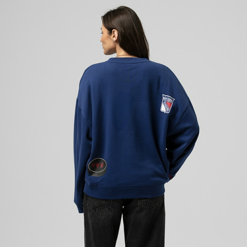 NHL New York Rangers Mitchell & Ness Women's Vintage Crewneck Sweatshirt