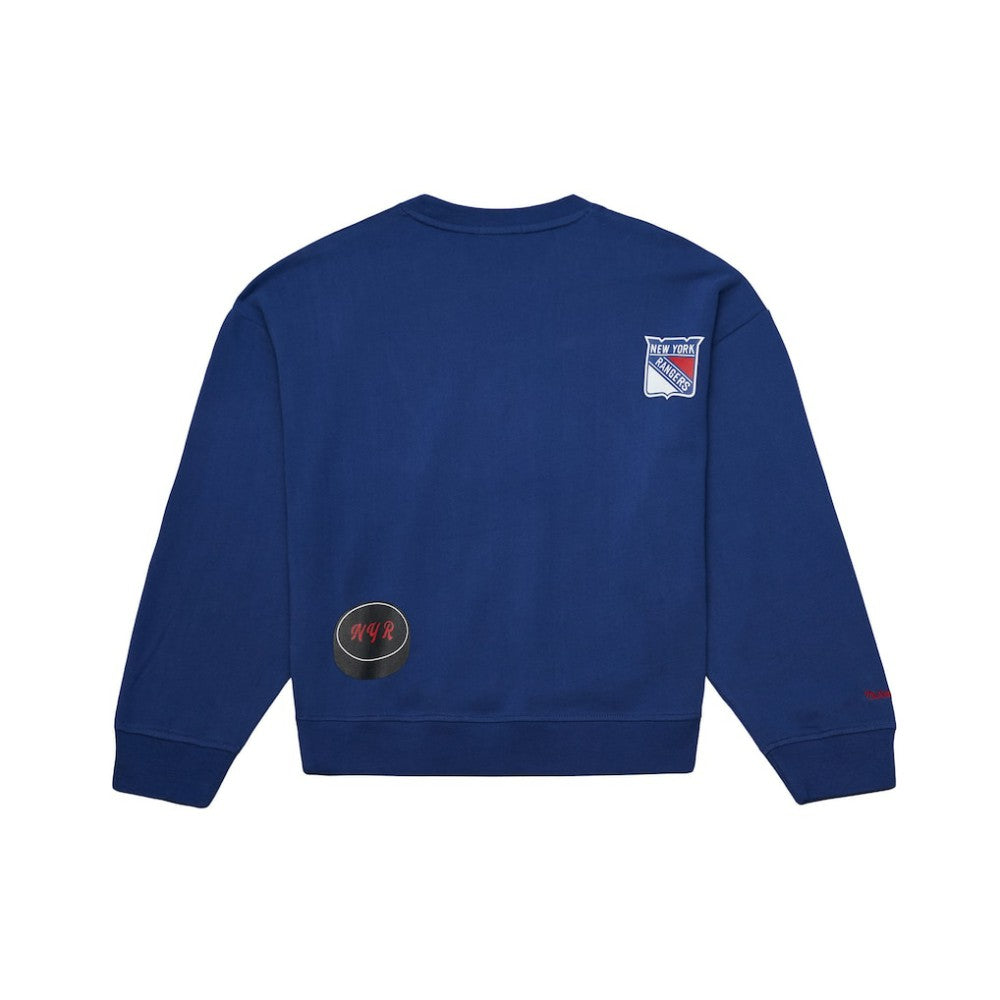 NHL New York Rangers Mitchell & Ness Women's Vintage Crewneck Sweatshirt