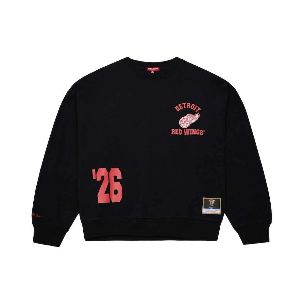 NHL Detroit Red Wings Mitchell & Ness Women's Vintage Crewneck Sweatshirt