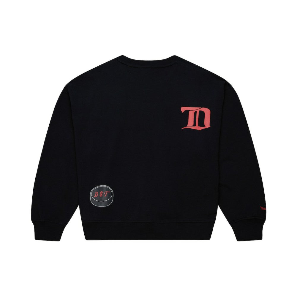 NHL Detroit Red Wings Mitchell & Ness Women's Vintage Crewneck Sweatshirt