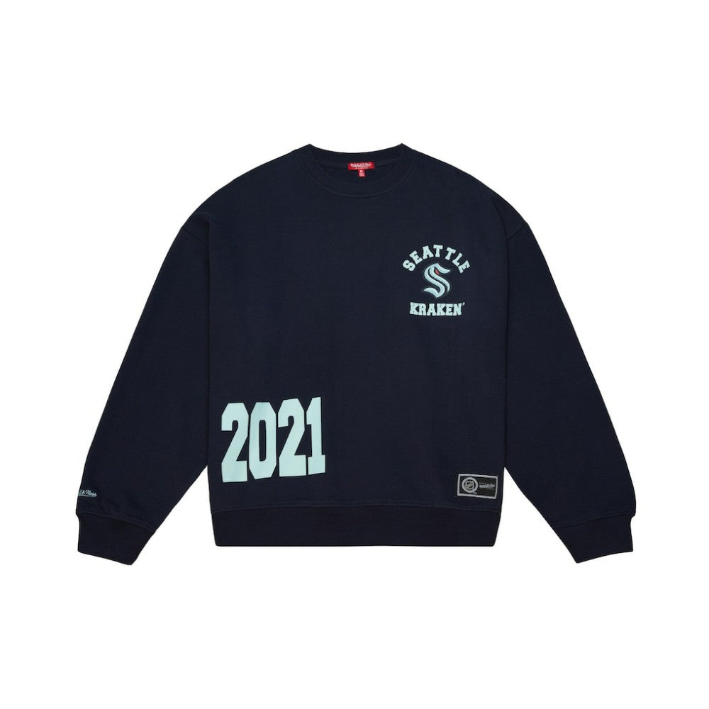 NHL Seattle Kraken Mitchell & Ness Women's Vintage Crewneck Sweatshirt