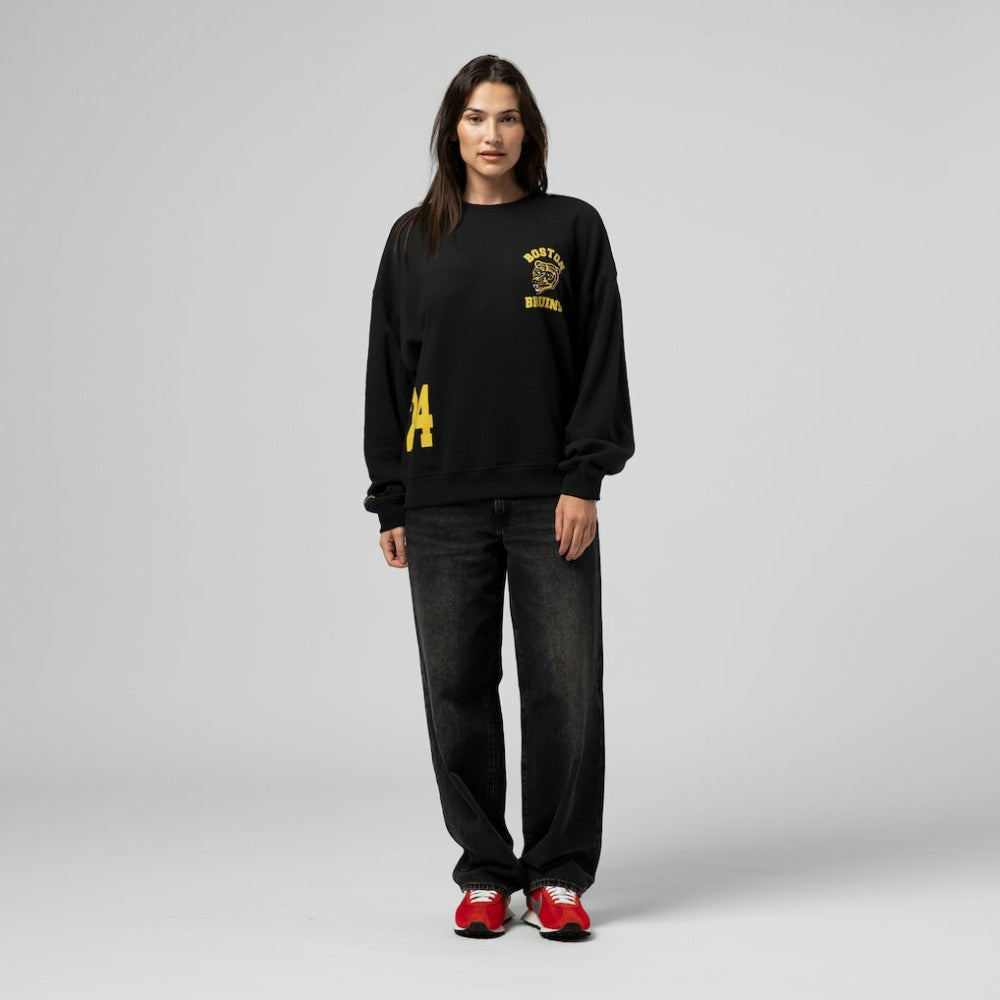 NHL Boston Bruins Mitchell & Ness Women's Vintage Crewneck Sweatshirt