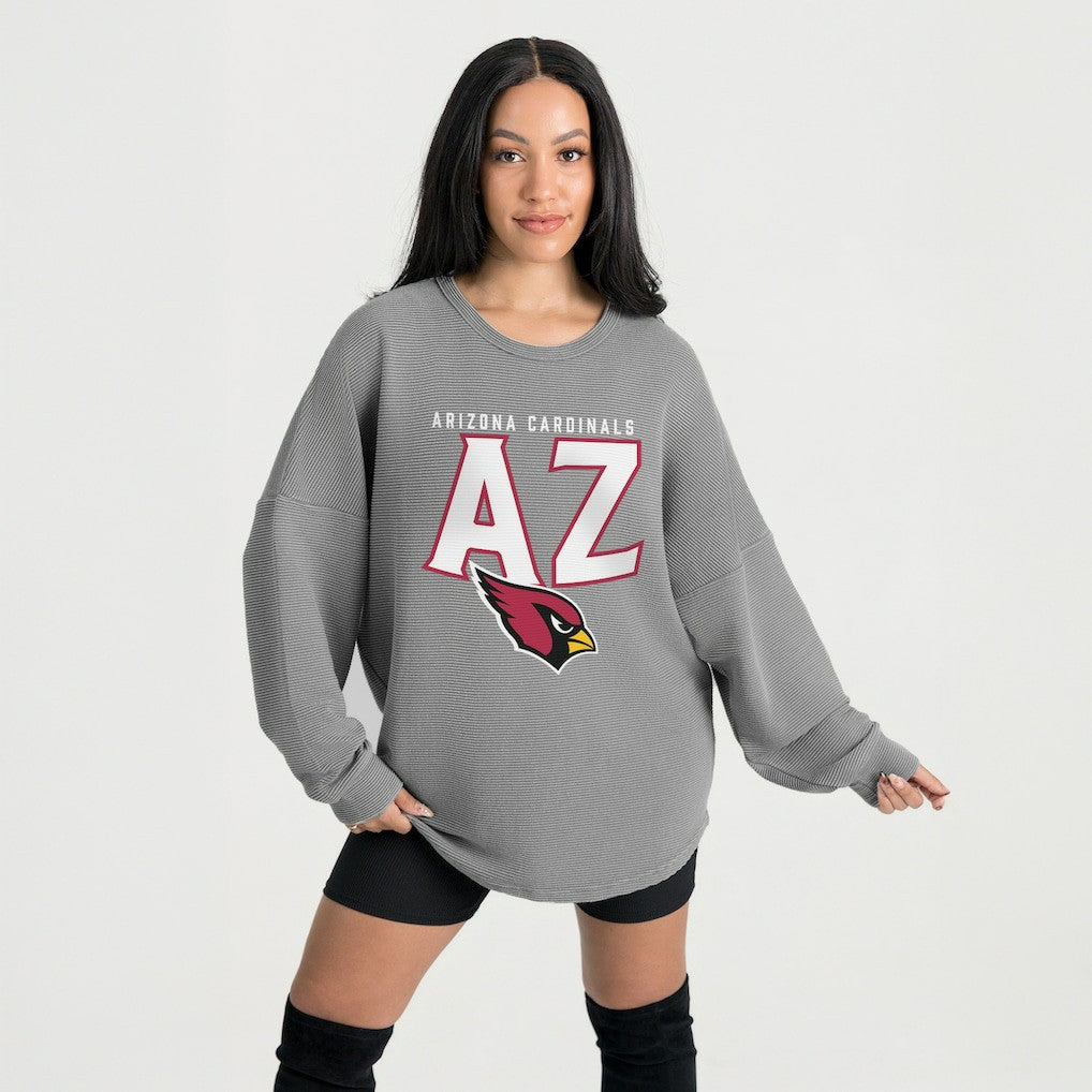 Gameday Couture Women's Oversized Pure Motion Corded Sweatshirt - Arizona Cardinals Sweatshirts