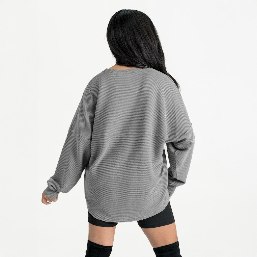 Gameday Couture Women's Oversized Pure Motion Corded Sweatshirt - Cincinnati Bengals Sweatshirts