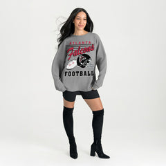 Gameday Couture Women's Oversized Sweet Victory Corded Sweatshirt - Atlanta Falcons Sweatshirts
