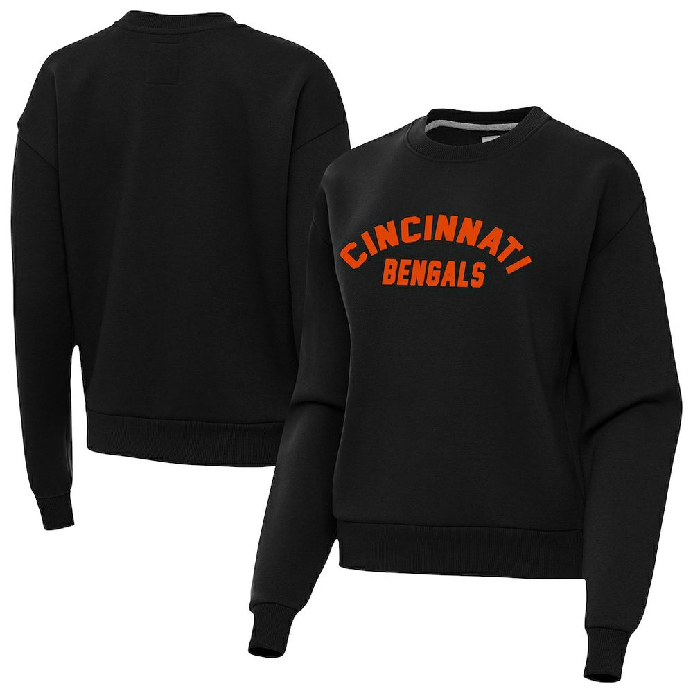 Antigua Women's Victory Sweatshirt - Cincinnati Bengals Sweatshirts
