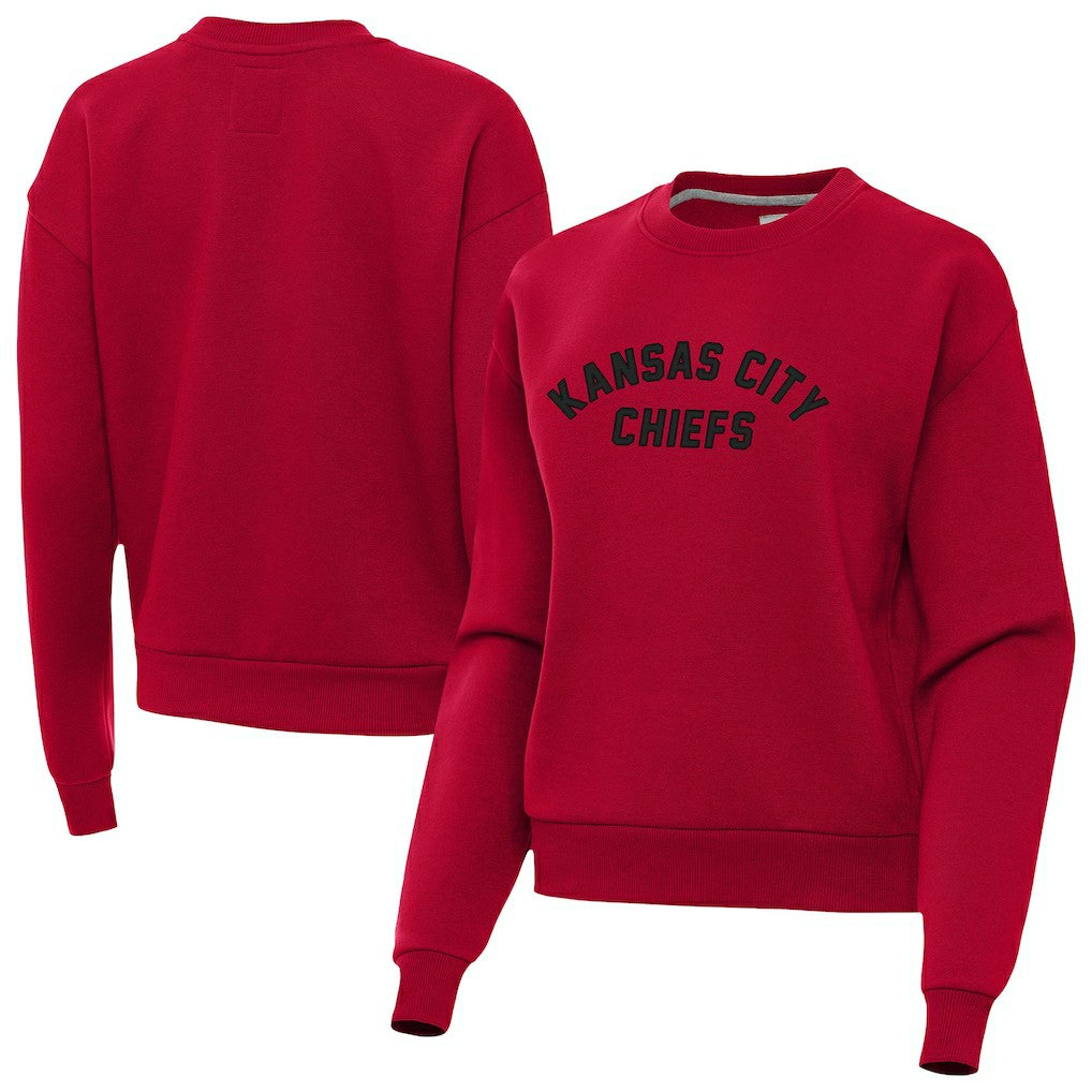 Antigua Women's Victory Sweatshirt - Kansas City Chiefs Sweatshirts