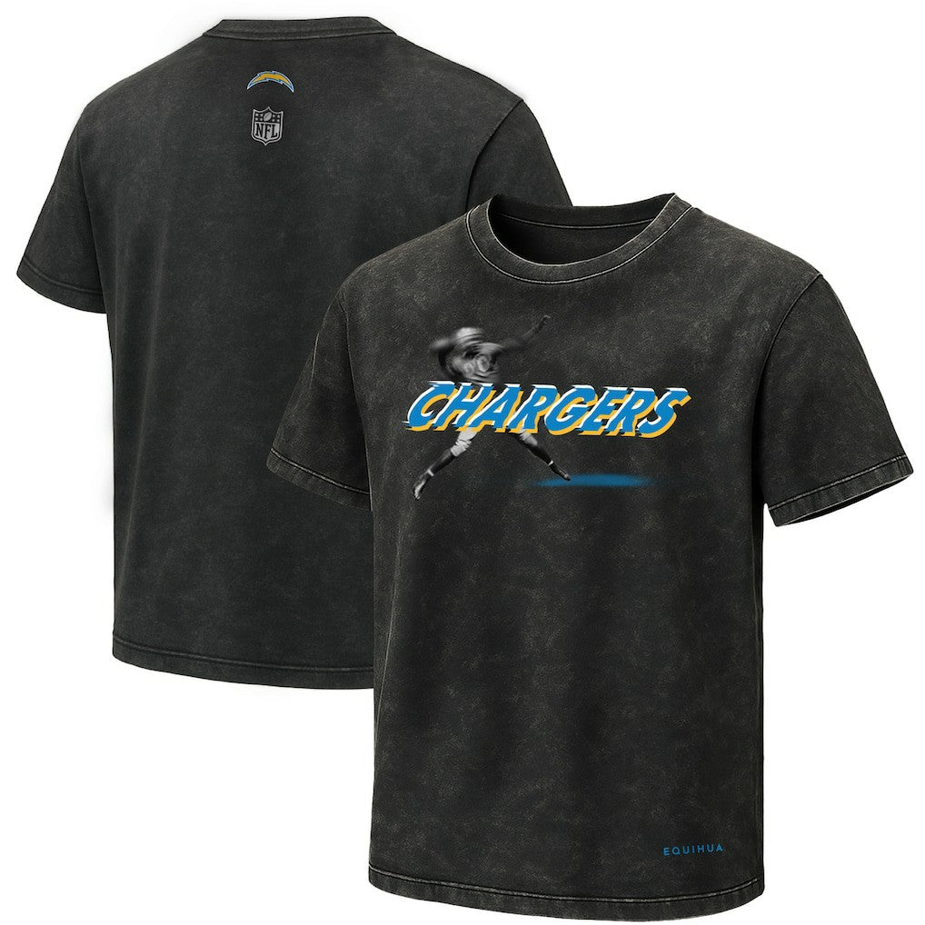 EQUIHUA Retro T-Shirt - Los Angeles Chargers T-shirts