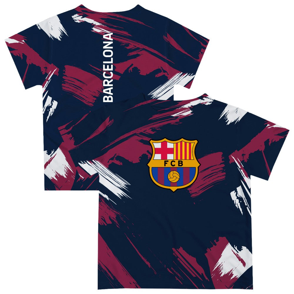 Barcelona Vive La Fete Youth Paint Brush T-Shirt