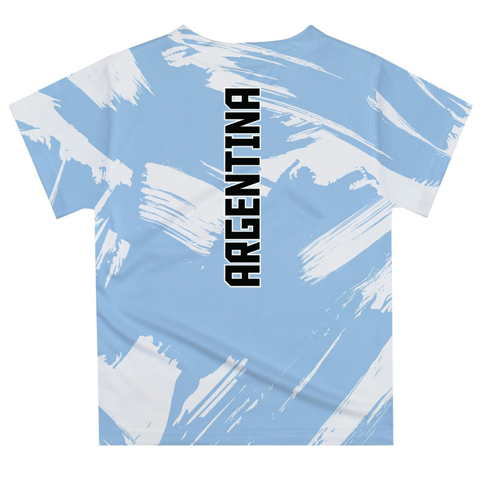 Argentina National Team Vive La Fete Youth Paint Brush T-Shirt