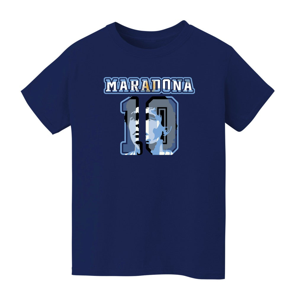 Diego Maradona Argentina National Team Vive La Fete Youth Name & Number T-Shirt