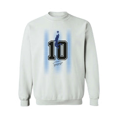 Diego Maradona Argentina National Team Vive La Fete Women's Number & Signature Sweatshirt