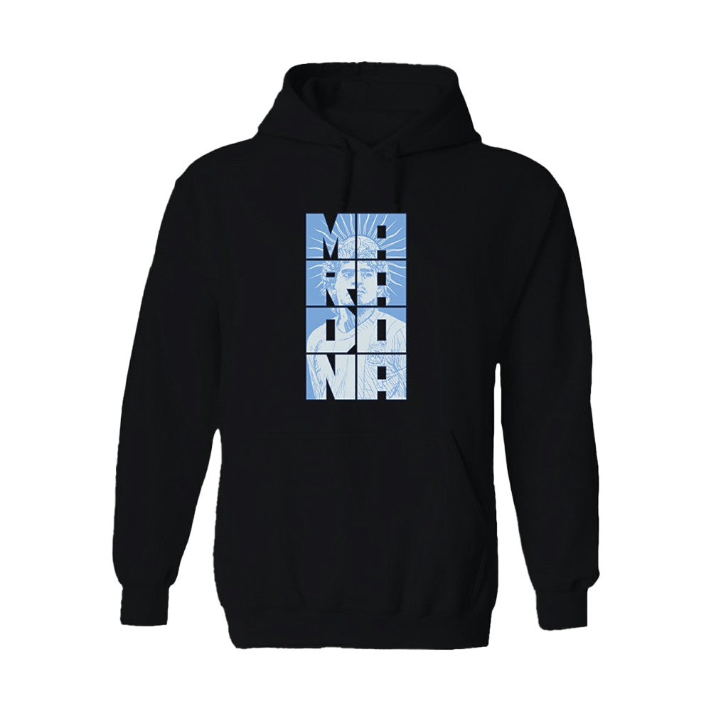 Diego Maradona Argentina National Team Vive La Fete Portrait Hoodie