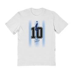 Diego Maradona Argentina National Team Vive La Fete Number & Signature T-Shirt