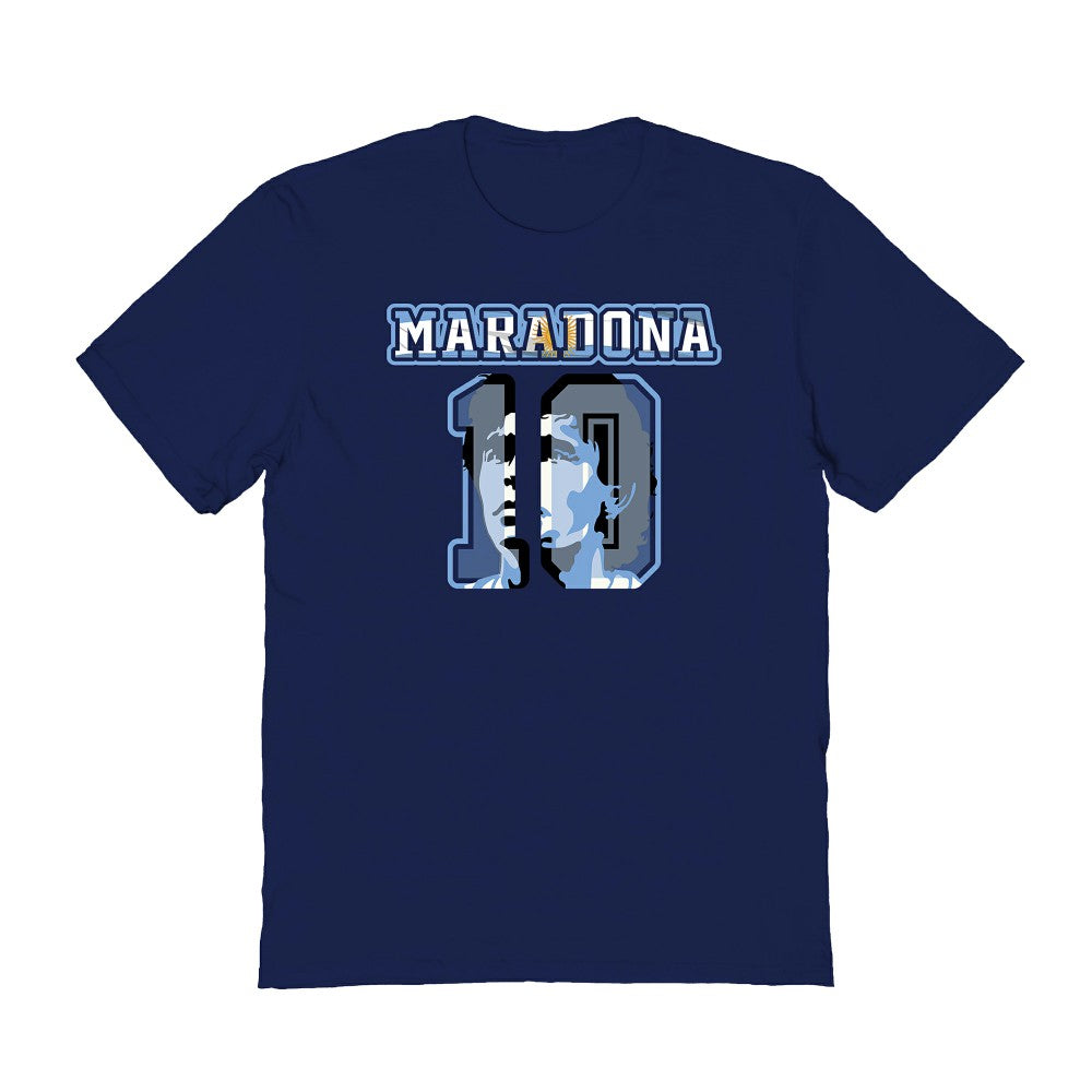 Diego Maradona Argentina National Team Vive La Fete Name & Number T-Shirt