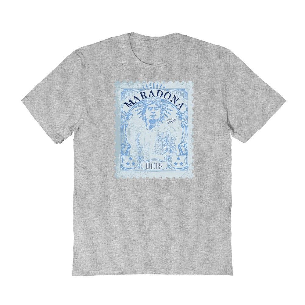 Diego Maradona Argentina National Team Vive La Fete Vintage Stamp T-Shirt