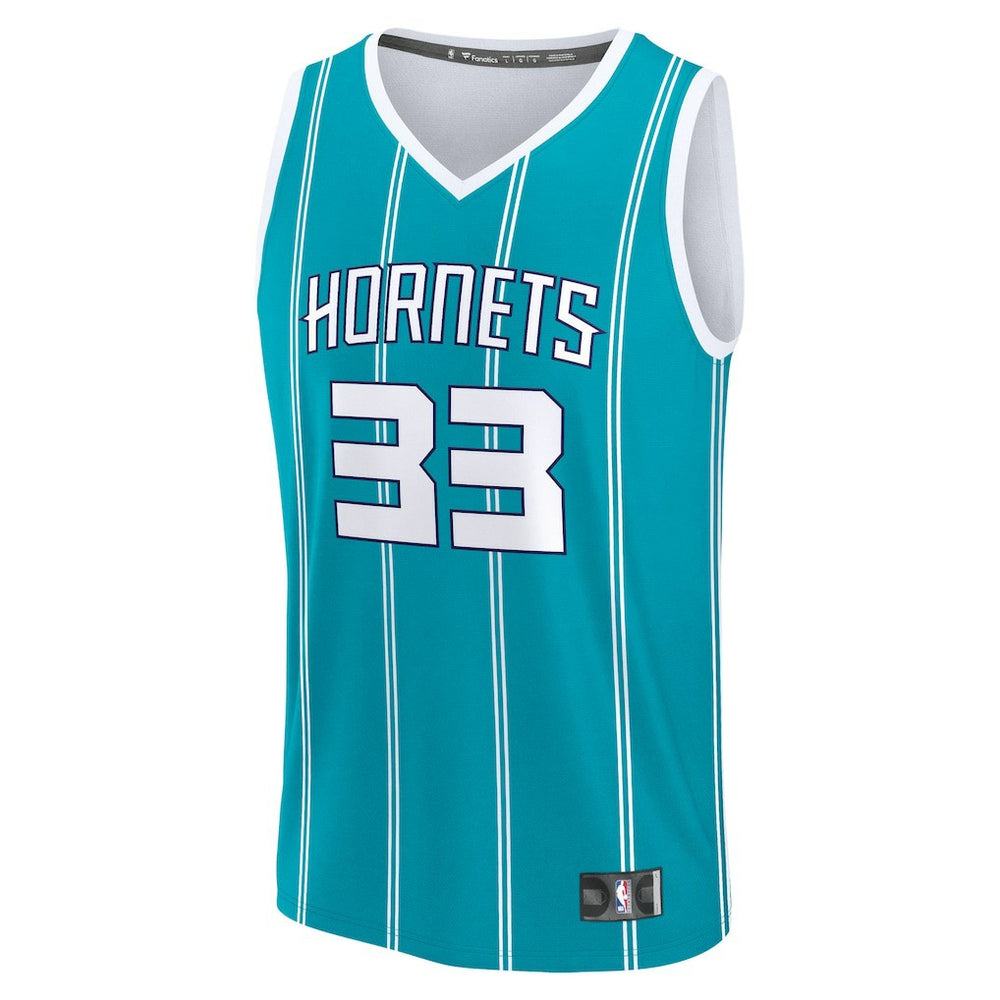 Fanatics Liam McNeeley Charlotte Hornets Fast Break Replica Jersey