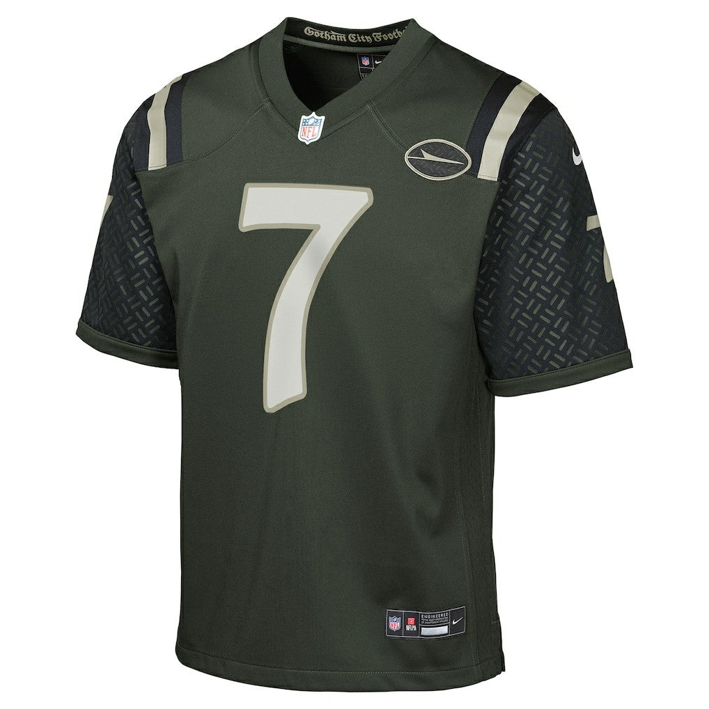 Justin Fields  Youth 2025 Rivalries Collection Game Jersey - New York Jets Jerseys