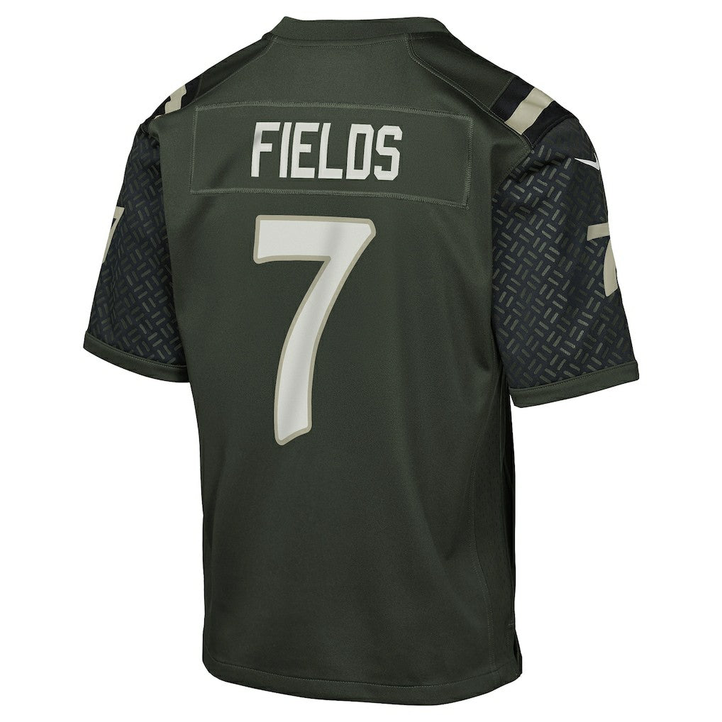 Justin Fields  Youth 2025 Rivalries Collection Game Jersey - New York Jets Jerseys