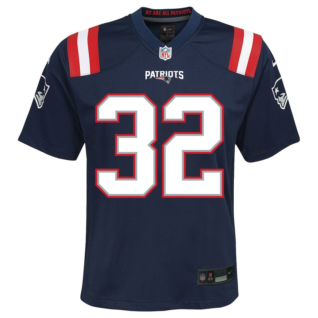TreVeyon Henderson  Youth Team Game Jersey - New England Patriots Jerseys