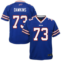 Dion Dawkins  Youth Team Game Jersey - Buffalo Bills Jerseys