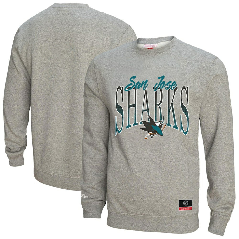 NHL San Jose Sharks Mitchell & Ness Women's Hockey Night Sweatshirt