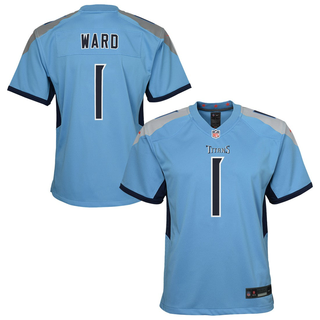 Cameron Ward  Youth Team Game Jersey - Tennessee Titans Jerseys