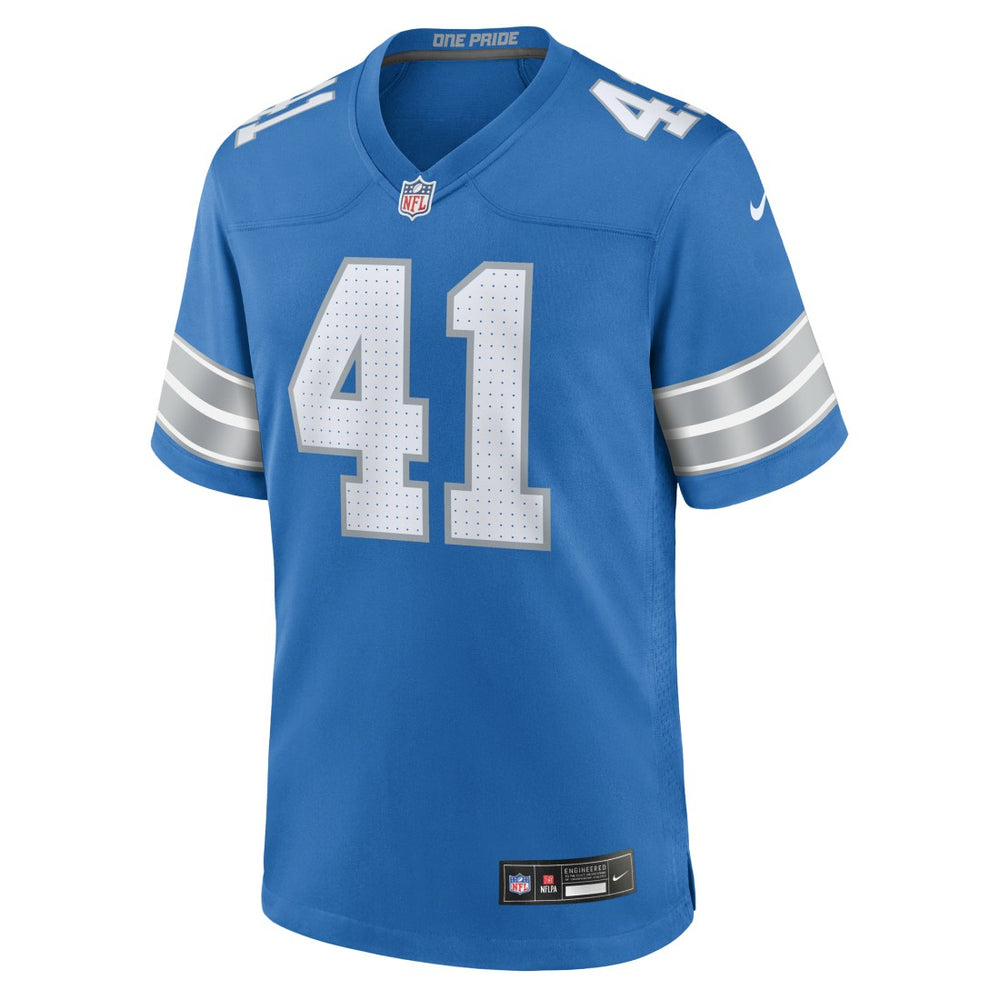 Gunnar Oakes  Team Game Jersey - Detroit Lions Jerseys