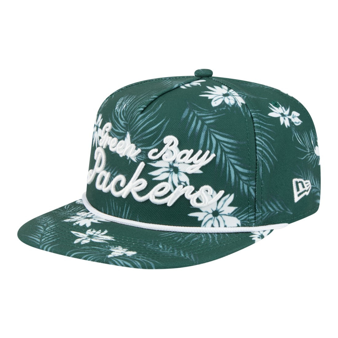 Palm Print A-Frame 9FIFTY Snapback Hat - Green Bay Packers Hats