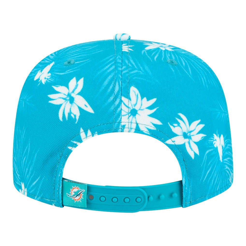 Palm Print A-Frame 9FIFTY Snapback Hat - Miami Dolphins Hats