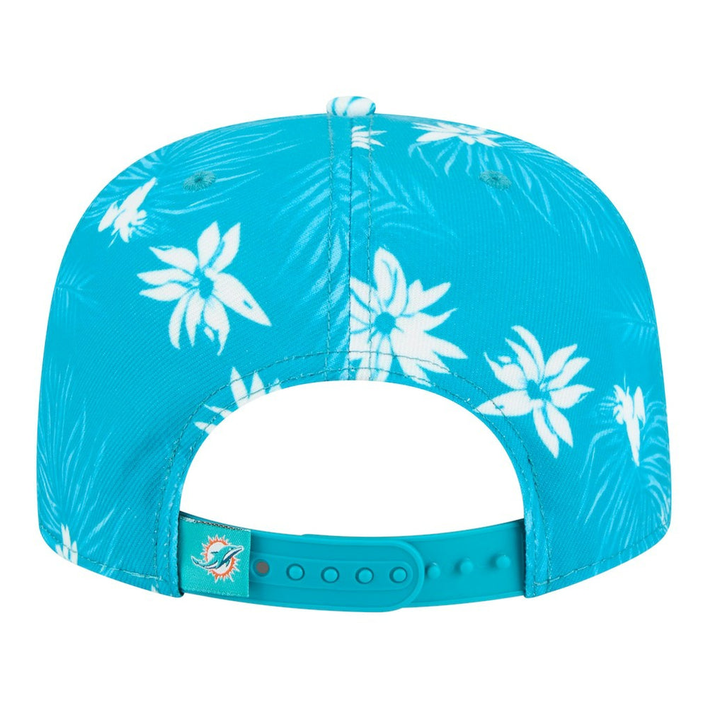 Palm Print A-Frame 9FIFTY Snapback Hat - Miami Dolphins Hats