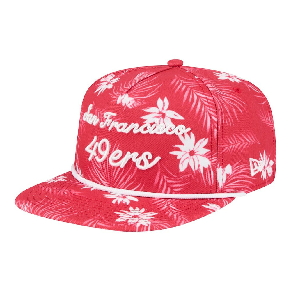 Palm Print A-Frame 9FIFTY Snapback Hat - San Francisco 49ers Hats