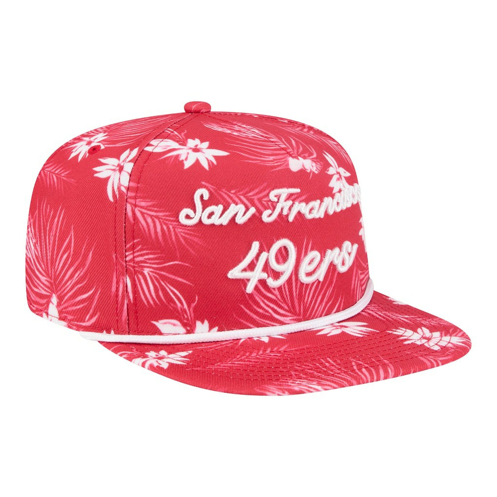 Palm Print A-Frame 9FIFTY Snapback Hat - San Francisco 49ers Hats