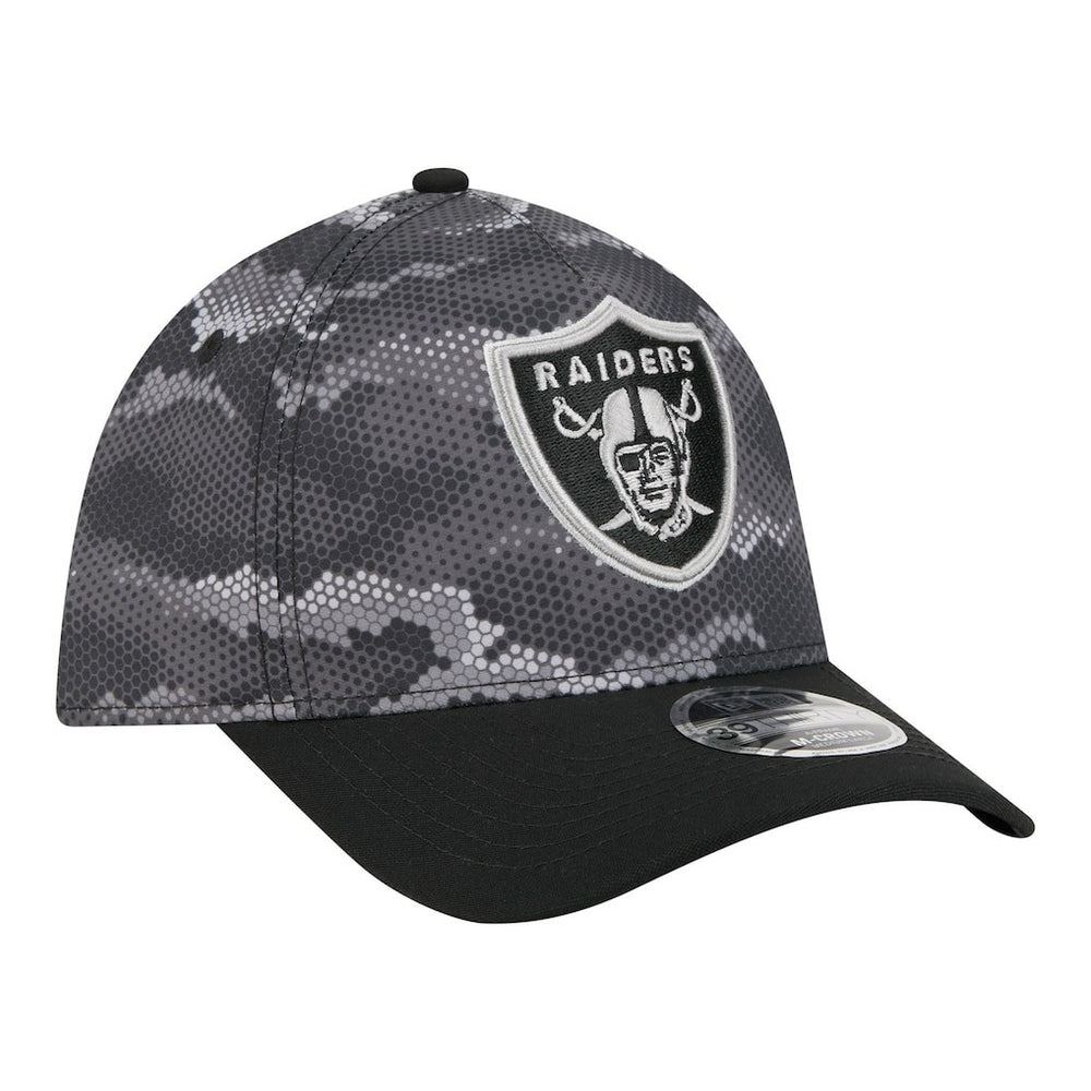 Camo A-Frame 39THIRTY Flex Hat - Las Vegas Raiders Hats