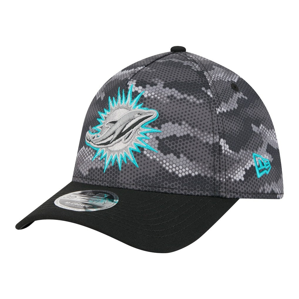 Camo A-Frame 39THIRTY Flex Hat - Miami Dolphins Hats