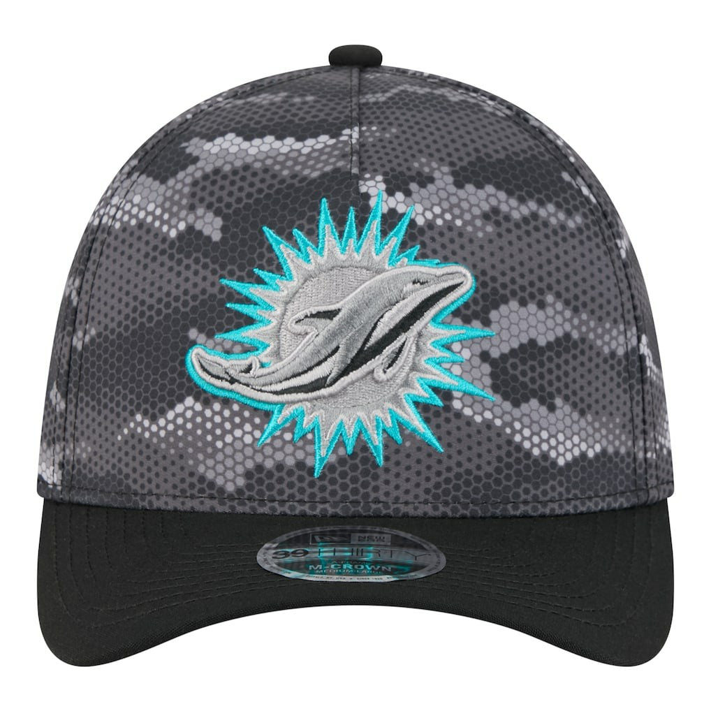 Camo A-Frame 39THIRTY Flex Hat - Miami Dolphins Hats