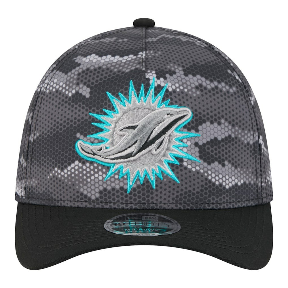 Camo A-Frame 39THIRTY Flex Hat - Miami Dolphins Hats