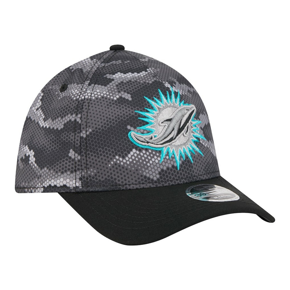 Camo A-Frame 39THIRTY Flex Hat - Miami Dolphins Hats