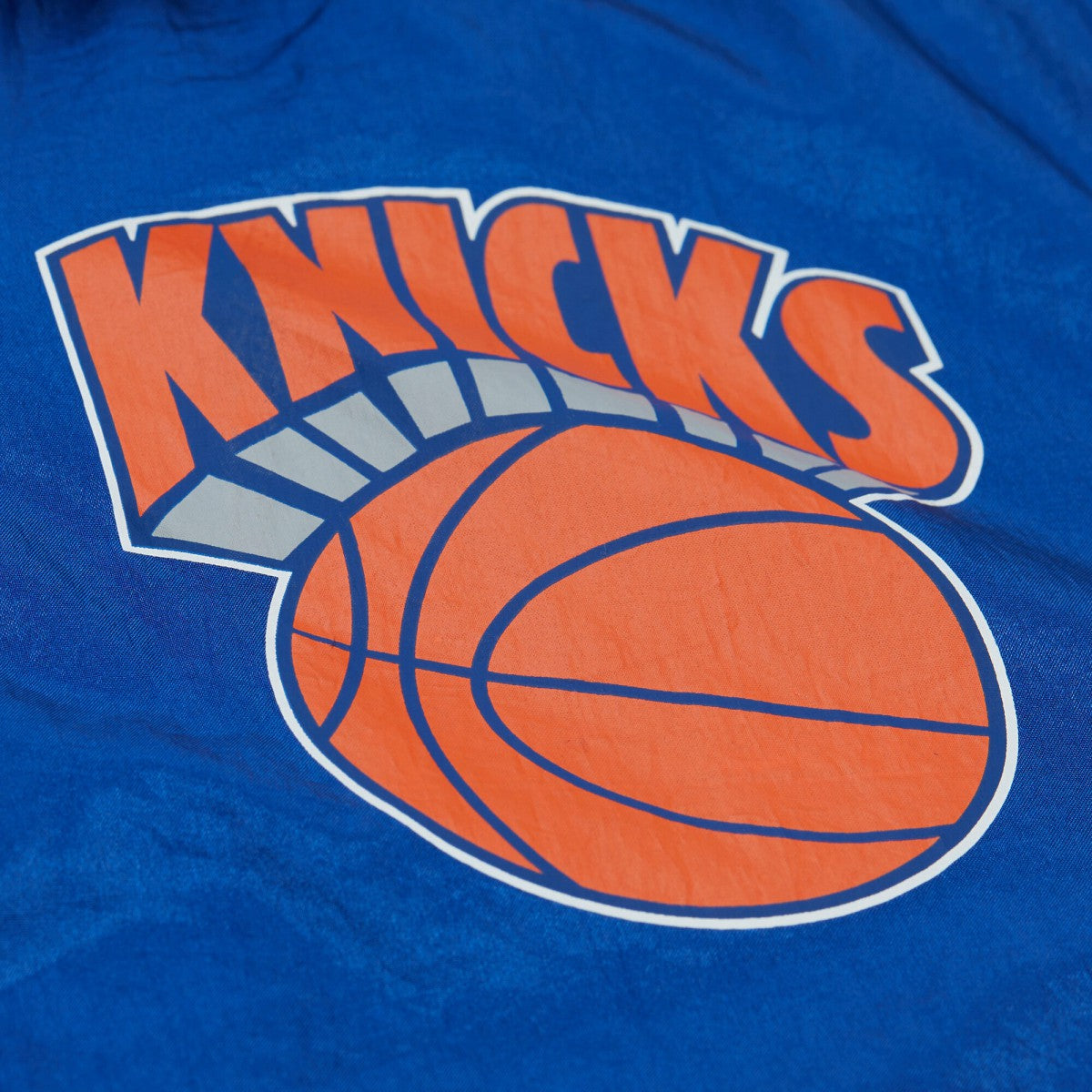 Mitchell & Ness New York Knicks Playmaker Full-Zip Hooded Windbreaker Jacket